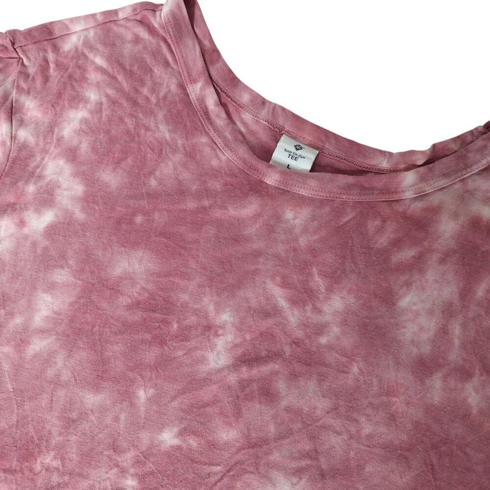 Member's Mark Tie Dye T-Shirt Large Rose Dark